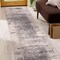 World Rug Gallery Distressed Abstract Non Shedding Soft Area Rug 2' x 7' Gray 390GRAY2x7 - alternate 9